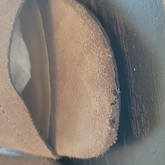 Steve Madden Doran/Dora Suede Gray Block Heeled Mules 8 - Picture 2 of 6